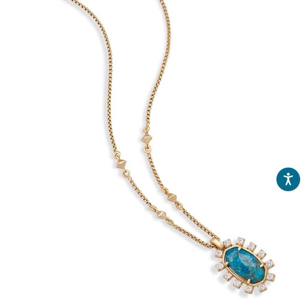 Kendra Scott Necklace Aqua Apatite - Picture 6 of 7
